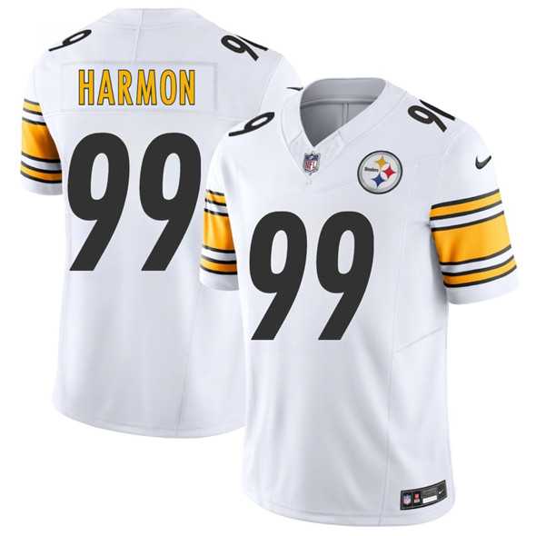 Men & Women & Youth Pittsburgh Steelers #99 Derrick Harmon White 2025 Draft F.U.S.E. Vapor Limited Stitched Jersey->pittsburgh steelers->NFL Jersey